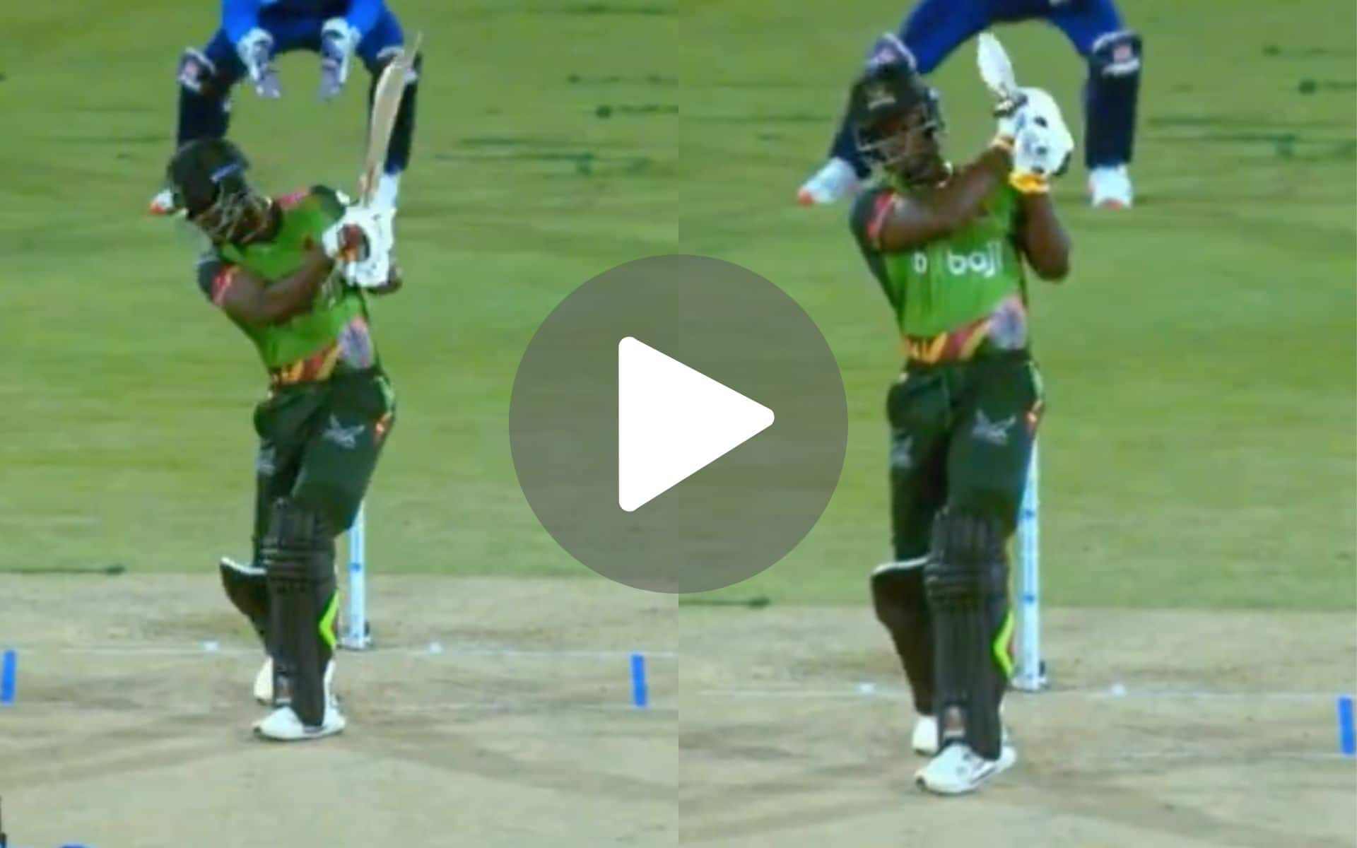 [Watch] Andre Fletcher's Vintage 'No-Look Six' Stuns Faf Du Plessis And Co. In CPL 2024